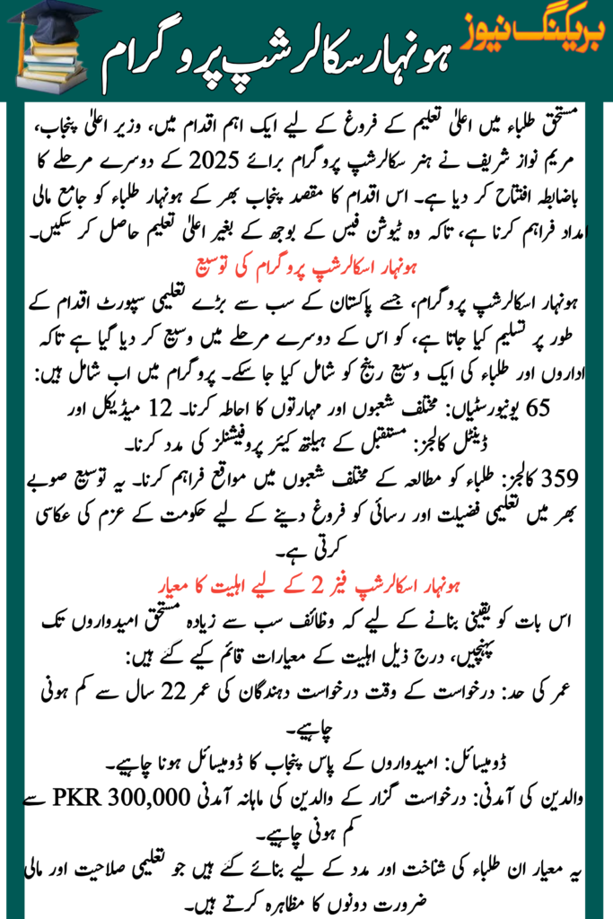 Honhaar Scholarship Phase 2 Registration